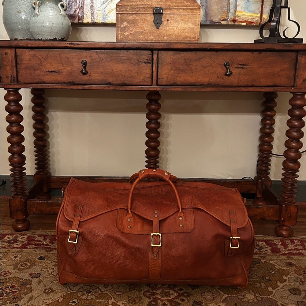 J.W. Hulme Co. Brown Leather Men's Travel Bag